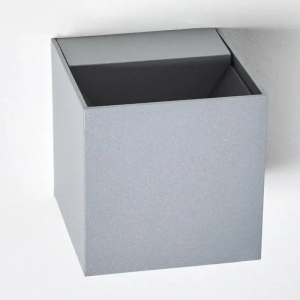 hofstein Applique murale d'extérieur Fauderup LED Gris, 2 lumières* Lampes Modernes
