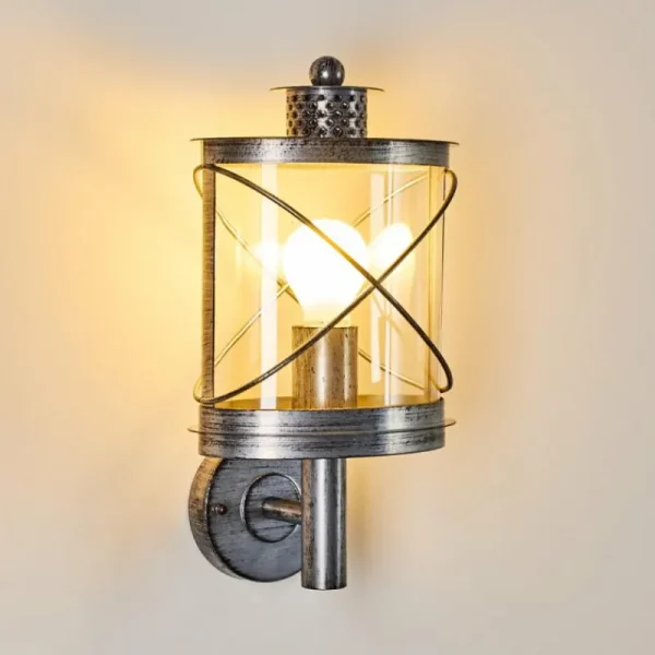 hofstein Applique murale d'extérieur Chamesol Brun, Argenté, 1 lumière* Lampes Modernes