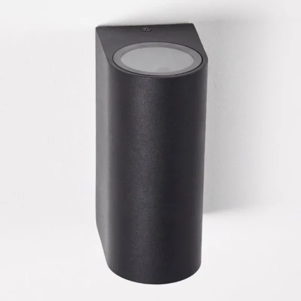hofstein Applique murale d'extérieur Komoren LED Noir, 2 lumières* Lampes Modernes