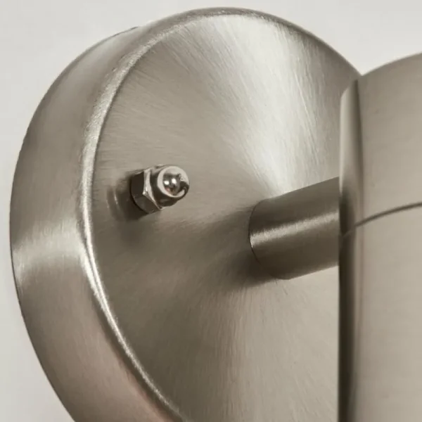 hofstein Applique murale d'extérieur Bessiebelle Acier inoxydable, Blanc, 1 lumière* Lampes Modernes