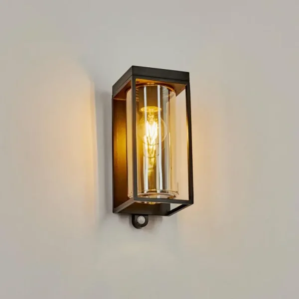 hofstein Applique murale d'extérieur Palanga LED Noir, 1 lumière, Détecteur de mouvement* Lampes Modernes