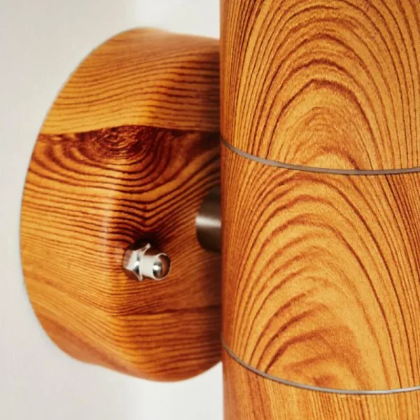 hofstein Applique murale d'extérieur Tenvik Brun, Couleur bois, 2 lumières* Lampes Modernes