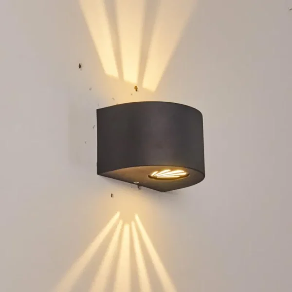 hofstein Applique murale d'extérieur Windhoek LED, 2 lumières* Lampes Modernes