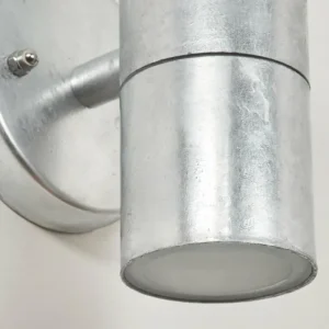 hofstein Applique murale d'extérieur Bessiebelle Zingué, Blanc, 2 lumières* Lampes Modernes