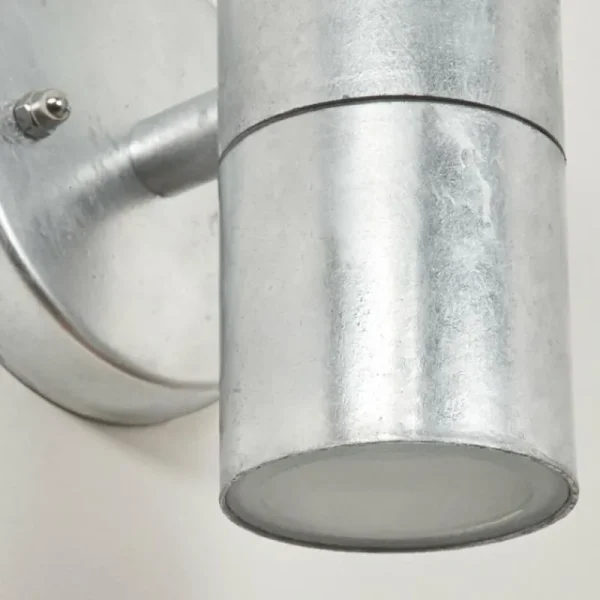 hofstein Applique murale d'extérieur Bessiebelle Zingué, Blanc, 2 lumières* Lampes Modernes
