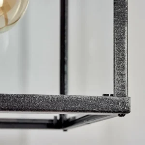 hofstein Applique murale d'extérieur Gramilla Noir, Argenté, 1 lumière* Lampes Modernes