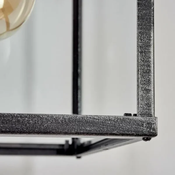 hofstein Applique murale d'extérieur Gramilla Noir, Argenté, 1 lumière* Lampes Modernes