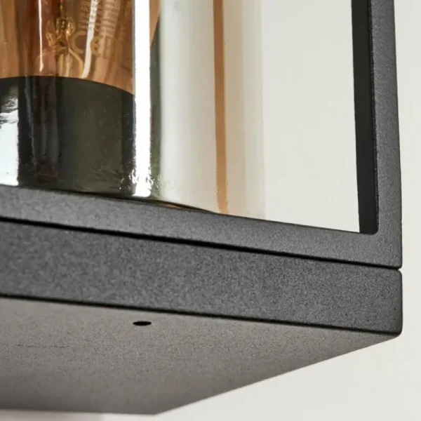 hofstein Applique murale d'extérieur Palanga Brun, Couleur bois, Noir, 1 lumière* Lampes Modernes