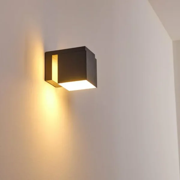 hofstein Applique murale d'extérieur Swanek LED Anthracite, 1 lumière* Lampes Modernes