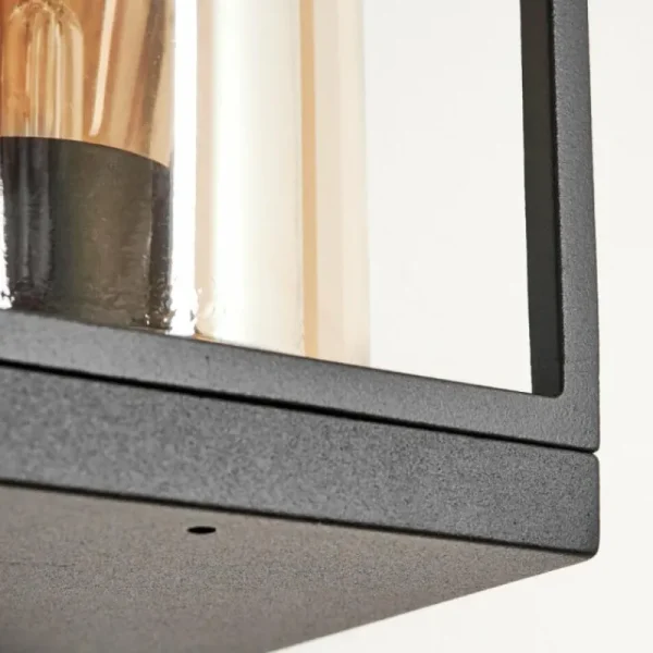 hofstein Applique murale d'extérieur Palanga Brun, Couleur bois, Noir, 1 lumière* Lampes Modernes