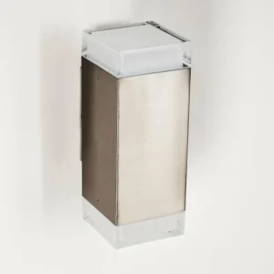 hofstein Applique murale d'extérieur Tibor LED Acier inoxydable, 2 lumières* Lampes Modernes