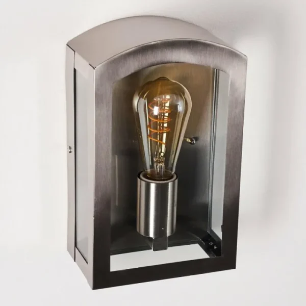 hofstein Applique murale d'extérieur Chipola Acier inoxydable, 1 lumière* Lampes Modernes