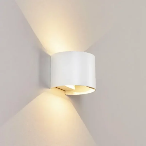 hofstein Applique murale d'extérieur Tamarin LED Blanc, 2 lumières* Lampes Modernes
