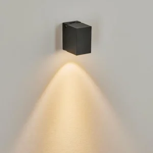 hofstein Applique murale d'extérieur Holiseva LED Noir, 1 lumière* Lampes Modernes