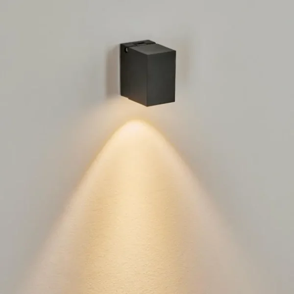 hofstein Applique murale d'extérieur Holiseva LED Noir, 1 lumière* Lampes Modernes