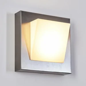 hofstein Applique murale d'extérieur Stearns LED Nickel mat, 1 lumière* Lampes Modernes