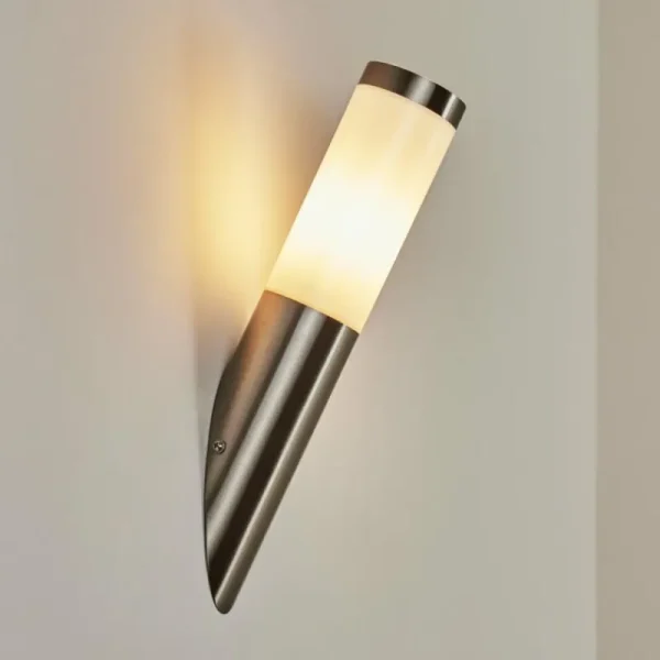 hofstein Applique murale d'extérieur Sessa Nickel mat, 1 lumière* Lampes Modernes