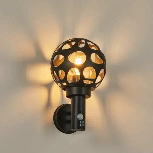 hofstein Applique murale d'extérieur Saaseg Anthracite, 1 lumière, Détecteur de mouvement* Lampes Modernes