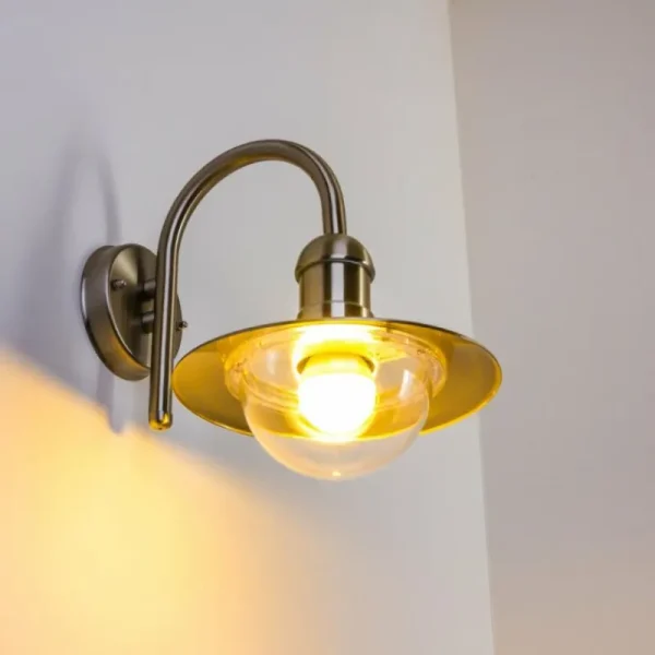 hofstein Applique murale d'extérieur Elima Acier inoxydable, 1 lumière* Lampes Modernes