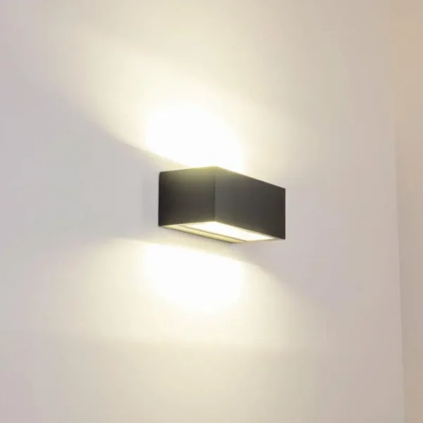 hofstein Applique murale d'extérieur GEMINI LED Anthracite, 1 lumière* Lampes Modernes