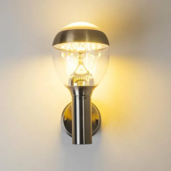 hofstein Applique murale d'extérieur CORDOVA LED Acier inoxydable, 1 lumière* Lampes Modernes