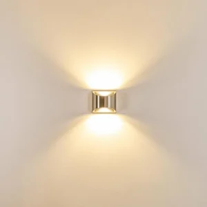 hofstein Applique murale d'extérieur Vano LED Nickel mat, 2 lumières* Lampes Modernes