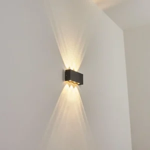 hofstein Applique murale d'extérieur Morenos LED Anthracite, Blanc, 6 lumières* Lampes Modernes