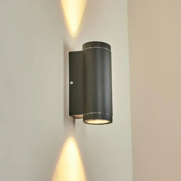 hofstein Applique murale d'extérieur Cebuentos Anthracite, 2 lumières* Lampes Modernes