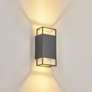 hofstein Applique murale d'extérieur Ramalhal Anthracite, 2 lumières* Lampes Modernes