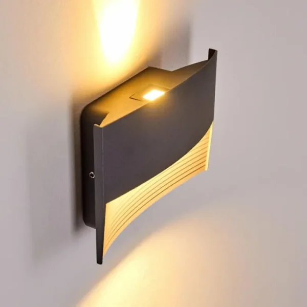 hofstein Applique murale d'extérieur Romo LED Anthracite, 1 lumière* Lampes Modernes