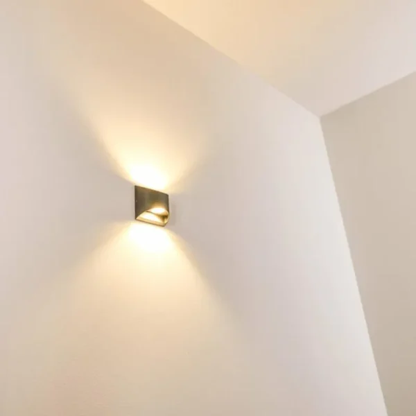 hofstein Applique murale d'extérieur Vikom LED Anthracite, 2 lumières* Lampes Modernes