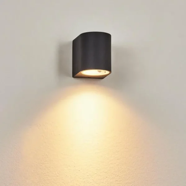 hofstein Applique murale d'extérieur Skaabu Noir, Blanc, 1 lumière* Lampes Modernes