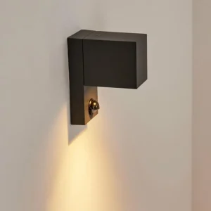 hofstein Applique murale d'extérieur Kingstown Anthracite, Transparent, 1 lumière, Détecteur de mouvement* Lampes Modernes