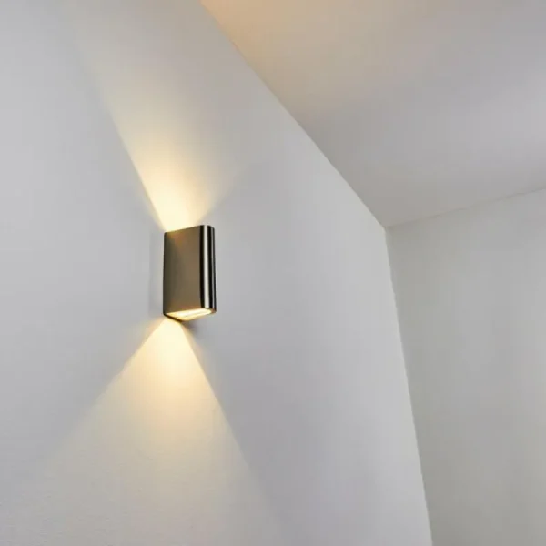 hofstein Applique murale d'extérieur Avena LED Acier inoxydable, 1 lumière* Lampes Modernes