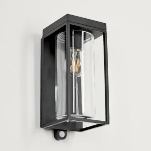hofstein Applique murale d'extérieur Palanga LED Noir, 1 lumière, Détecteur de mouvement* Lampes Modernes