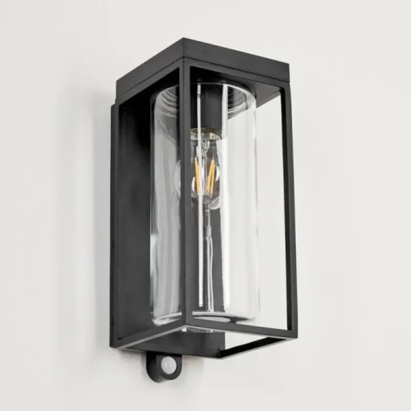 hofstein Applique murale d'extérieur Palanga LED Noir, 1 lumière, Détecteur de mouvement* Lampes Modernes