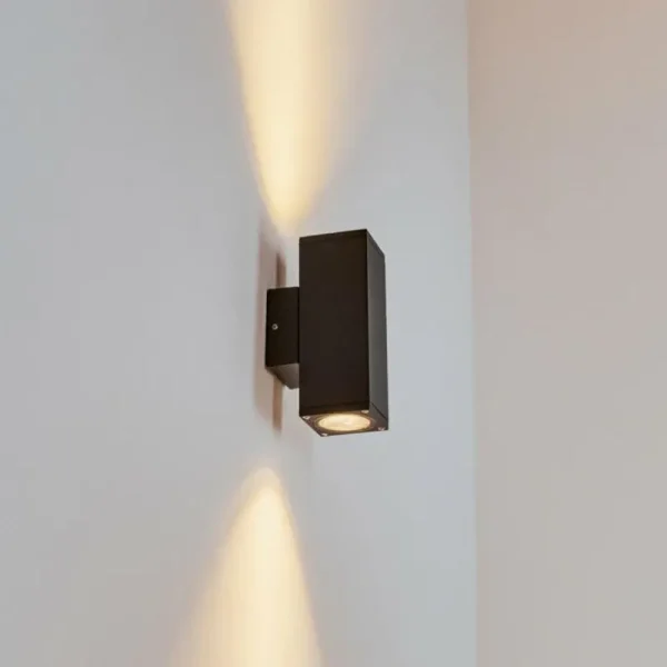 hofstein Applique murale d'extérieur Kastari Anthracite, 2 lumières* Lampes Modernes