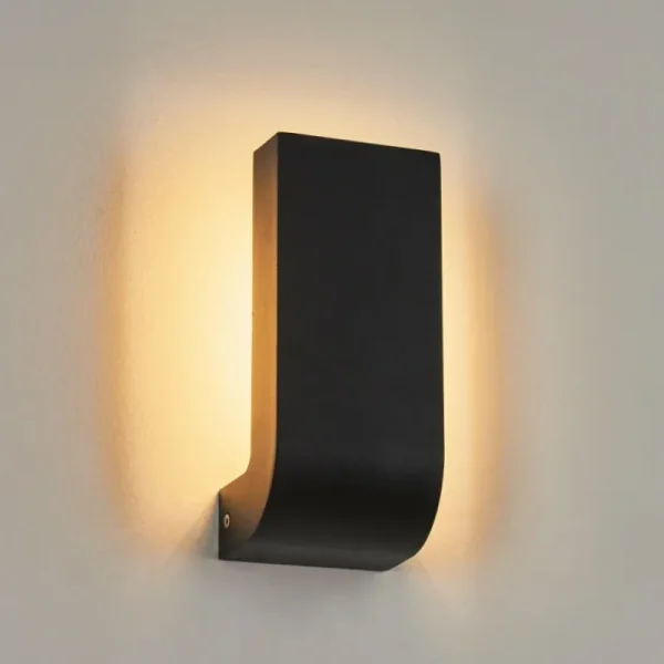 hofstein Applique murale d'extérieur Kirkhall LED Noir, 1 lumière* Lampes Modernes