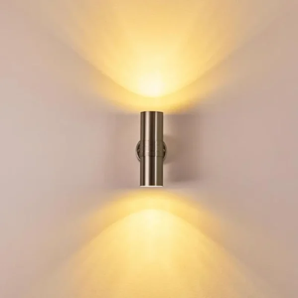 hofstein Applique murale d'extérieur Satava LED Chrome, 1 lumière* Lampes Modernes