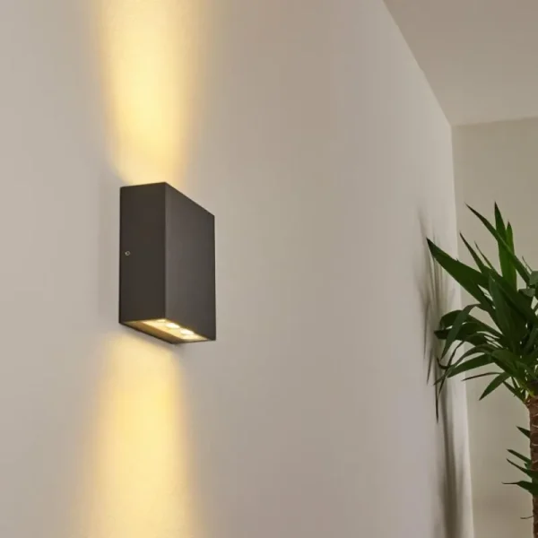 hofstein Applique murale d'extérieur Tinglev LED Anthracite, 1 lumière* Lampes Modernes