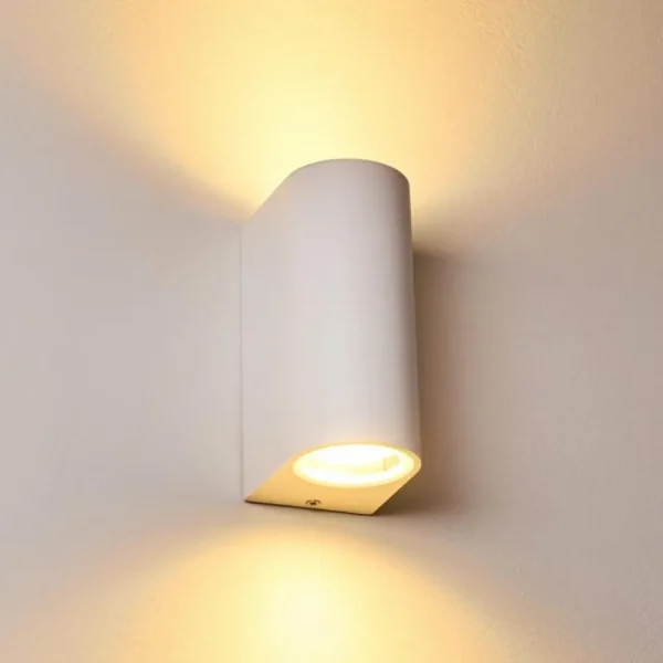 hofstein Applique murale d'extérieur Nordborg LED Blanc, 2 lumières* Lampes Modernes