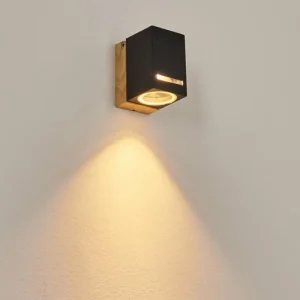 hofstein Applique murale d'extérieur Auchac Couleur bois, Écru, 1 lumière* Lampes Modernes
