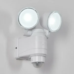 hofstein Applique murale d'extérieur Anyarhwi LED Blanc, 2 lumières, Détecteur de mouvement* Lampes Modernes