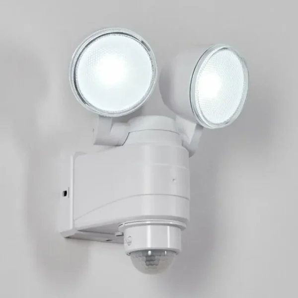 hofstein Applique murale d'extérieur Anyarhwi LED Blanc, 2 lumières, Détecteur de mouvement* Lampes Modernes