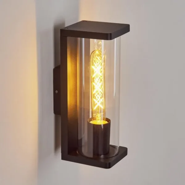 hofstein Applique murale d'extérieur Mataka Noir, 1 lumière* Lampes Modernes