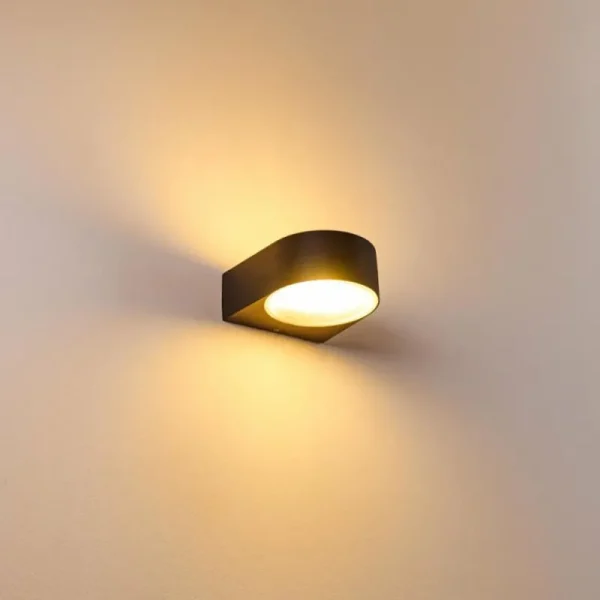 hofstein Applique murale d'extérieur Haderslev Noir, 1 lumière* Lampes Modernes