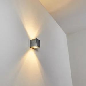 hofstein Applique murale d'extérieur Mora LED Nickel mat, 2 lumières* Lampes Modernes