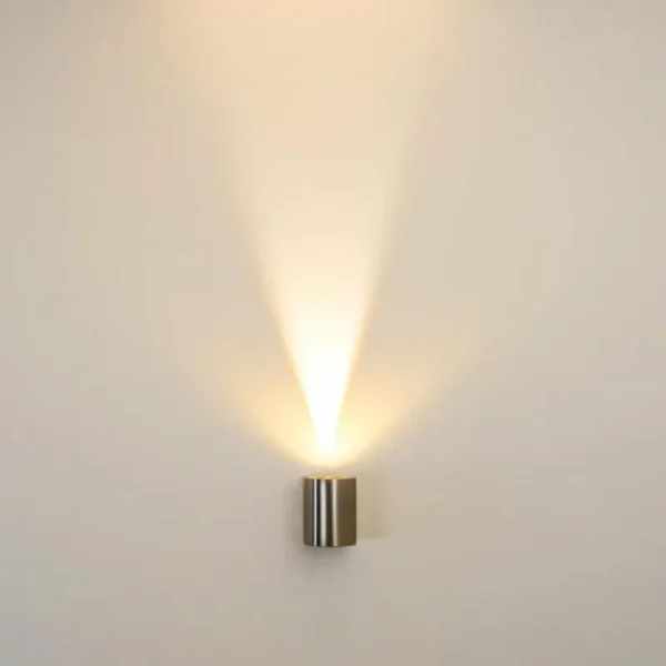hofstein Applique murale d'extérieur Mora LED Acier inoxydable, 2 lumières* Lampes Modernes