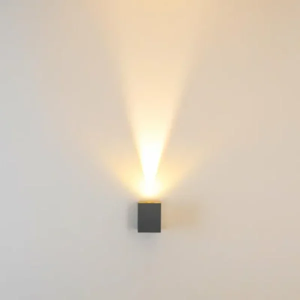 hofstein Applique murale d'extérieur Orsa LED Gris, 2 lumières* Lampes Modernes