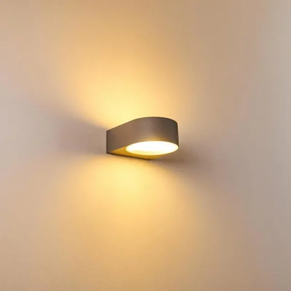 hofstein Applique murale d'extérieur Haderslev Gris, 1 lumière* Lampes Modernes